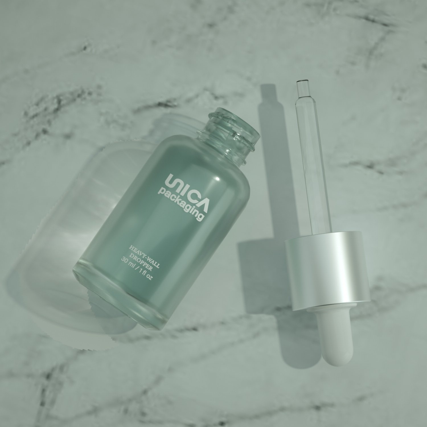 圆顶厚壁滴管瓶